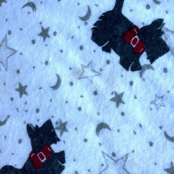 Vintsge Karen Neuburger 2000 Scottie Dog Fabric White Flannel 36 in W x … - Picture 6 of 12